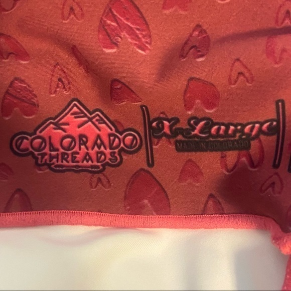 Colorado Threads Pink Hearts Leggings Size Extra Large - Picture 7 of 8